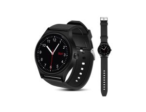Smartwatch inteligentny zegarek RS100 NanoRS bluetooth krokomierz monitor snu pomiar tętna czarny