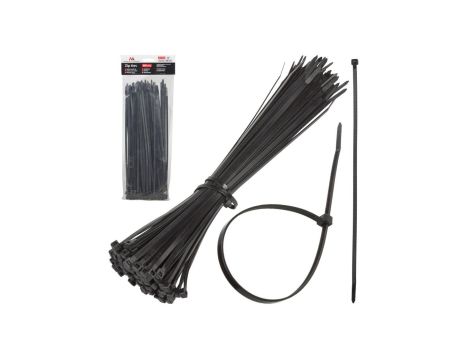 MCTV-465 B - czarne, 4.8x300mm, opaski zaciskowe, 100 sztuk