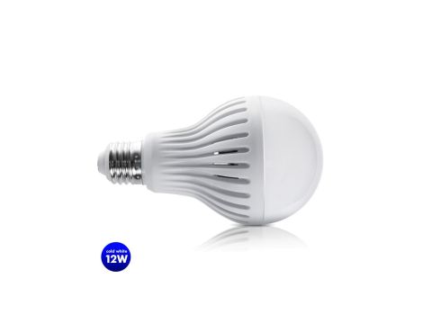 Żarówka LED E27 12W 230V Maclean Energy MCE176 CW zimna biała mikrofalowy czujnik ruchu i zmierzchu MCE176