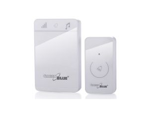 Dzwonek bezprzewodowy nadajnik-odbiornik, 52 melodie biały GreenBlue GB111 W dotykowy, zasięg 150m