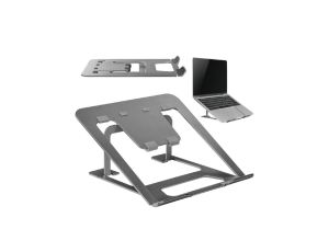 Aluminiowa ultra cienka podstawka pod laptopa Ergo Office, szara, 11-15cali ER-416 G