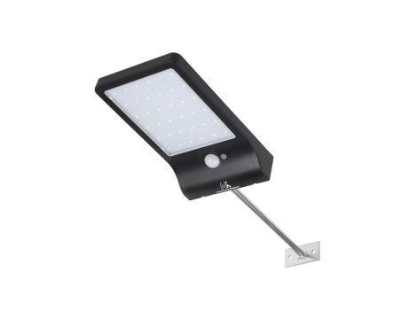 Solarna lampa LED z czujnikiem ruchu Maclean Energy IP65, 4W, 450lm, 6000K zimna biała, akumulator Li-ion 2000 mAh, 5,5V DC