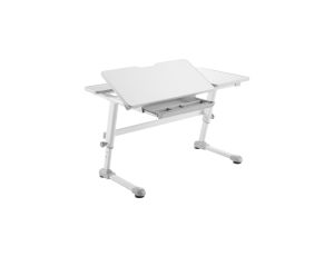 Biurko dla dzieci ergonomiczne Ergo Office, z regulacją wysokości, szare, max 75kg, ER-435