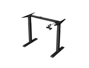 Biurko ręczna regulacja wys. Ergo Office, max 70 kg, max wys 123cm - bez blatu do pracy stojąco siedzącej, czarne, ER-402 B