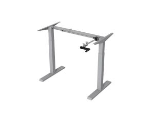 Biurko ręczna regulacja wys. Ergo Office, max 70 kg, max wys 123cm - bez blatu do pracy stojąco siedzącej, szare, ER-402 G