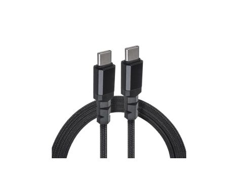 Kabel 2 x USB-C 100W Maclean, wspierający PD, przesył danych do 10Gbps, 5A, , czarny, dł. 2m, MCE492