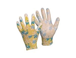 Rękawice ochronne fido w kwiatki rozmiar 7