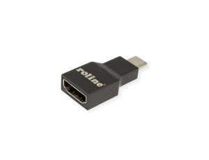 ROLINE Adapter USB typu C - HDMI, męski/żeński, szary