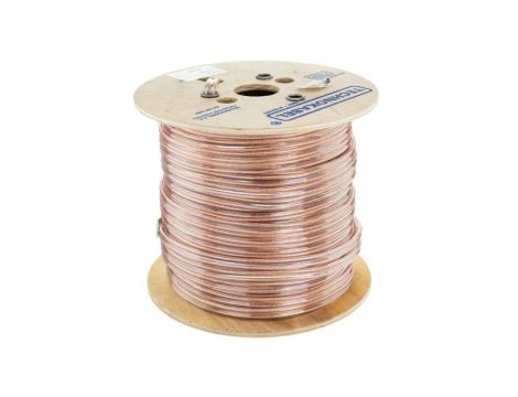 Kabel głośnikowy płaski TLgYp 2x0,35mm2 Cu transparentny Mercor /500m/