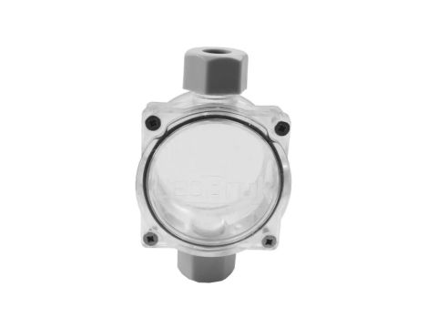 Puszka instalacyjna z 2 dławikami PG11 (4-9mm) natynkowa / gruntowa 57x90x37mm hermetyczna IP68 transparentna