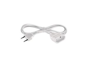 Przedłużacz 1,5 m / 1 gniazdo / biały / PVC / 0,75 mm2 P01301