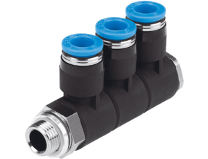 FESTO - QSLV3-G3/8-10- Rozdzielacz pneumatyczny,
