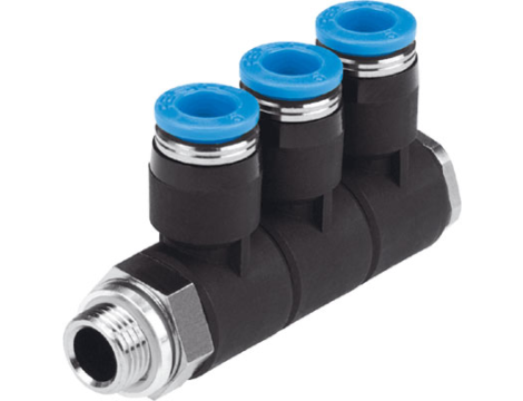 FESTO - QSLV3-G3/8-10- Rozdzielacz pneumatyczny,