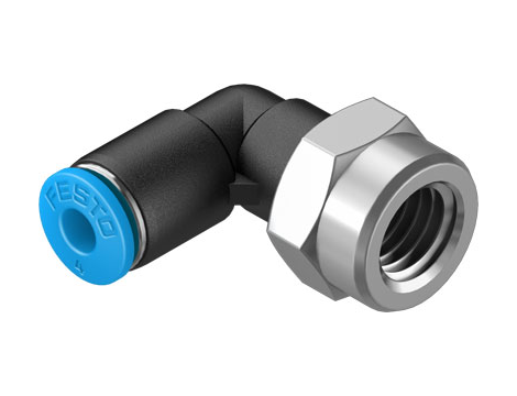FESTO - QSLF-1/8-4-B- Złączka wtykowa kątowa, 4 x 0 x 0