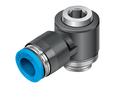 FESTO - QSLV-G1/4-8-I- Złączka wtykowa kątowa, 8 x 0 x 0