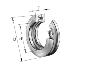FAG - 53324-MP- Łożysko oporowe kulkowe jednokierunkowe, 120 x 210 x 74,1