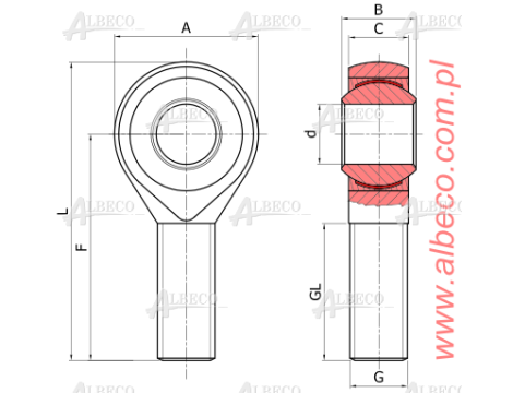 FLURO - GARSW 18.RR- Główka cięgła - wszystkie elementy nierdzewne, 18 x 0 x 0