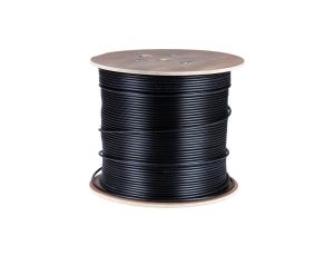 Kabel sieciowy U/UTP kat.6 skrętka 4x2x0,57mm zewnętrzny suchy PE czarny Alantec /500m/