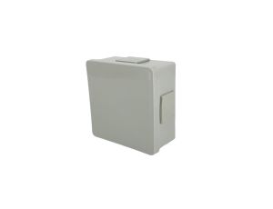 Puszka hermetyczna natynkowa 86x86x40mm 4-wlotowa, z dławikami gumowymi, IP55 zamknięcie na klik szara EDO