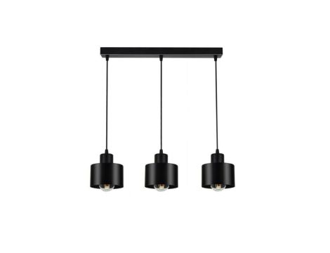Lampa LOFT ABI W2 czarna 3xE27 wisząca