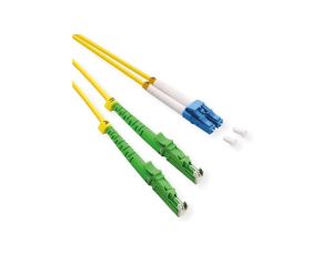 ROLINE kabel światłowodowy duplex 9/125m OS2, LSH APC / LC UPC, LSOH, żółty, 10 m