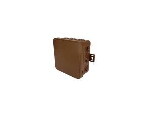 Puszka hermetyczna natynkowa elastyczna 85x85x41mm 12-wlotowa, zamknięcie na klik IP54 brązowa EDO