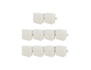 Puszka hermetyczna natynkowa elastyczna 100x100x41mm 12-wlotowa, zamknięcie na klik IP54 biała EDO 10szt