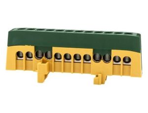 Listwa ochronna ZPI 12-modułowa (12x16mm2) IP20 AL/CU - żółto/zielona