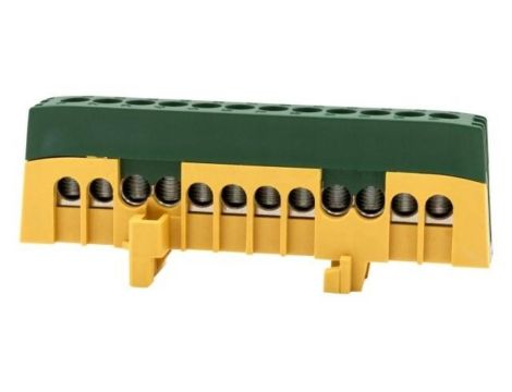 Listwa ochronna ZPI 12-modułowa (12x16mm2) IP20 AL/CU - żółto/zielona