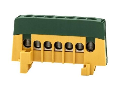 Listwa ochronna ZPI 7-modułowa (7x16mm2) IP20 AL/CU - żółto/zielona