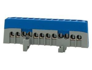 Listwa ochronna ZPI 12-modułowa (12x16mm2) IP20 AL/CU - niebieska