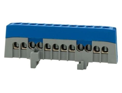 Listwa ochronna ZPI 12-modułowa (12x16mm2) IP20 AL/CU - niebieska