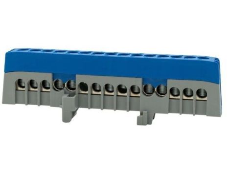 Listwa ochronna ZPI 15-modułowa (15x16mm2) IP20 AL/CU - niebieska