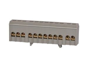 Listwa zerowa 12-modułowa 12x16mm - szara F2.0265