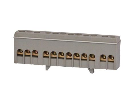 Listwa zerowa 12-modułowa 12x16mm - szara F2.0265