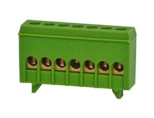 Listwa zerowa 7-modułowa 7x16mm - zielona F2.0257