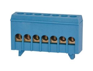 Listwa zerowa 7-modułowa 7x16mm - niebieska F2.0256