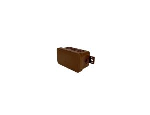 Puszka hermetyczna natynkowa elastyczna 80x45x41mm 8-wlotowa, zamknięcie na klik IP54 brązowa EDO