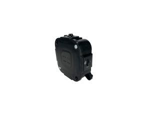 Puszka hermetyczna natynkowa 88x88x40mm 4-wlotowa, z zaciskami, zamknięcie na wkręty IP44, czarna EDO