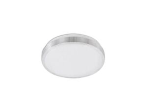 Plafon LED Lampa Sufitowa 2x E27 z Czujnikiem mikrofalowym SOLEN okrągly srebrny