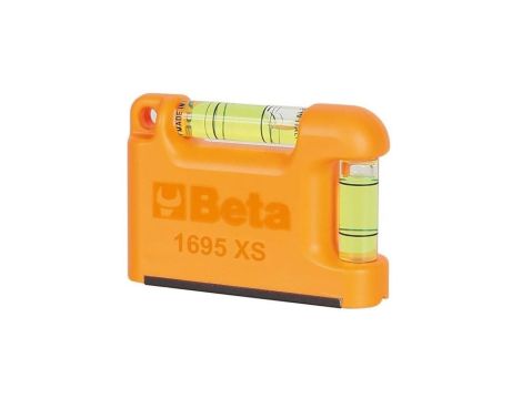 Poziomnica kieszonkowa mini 2 libelki, magnetyczna podstawa