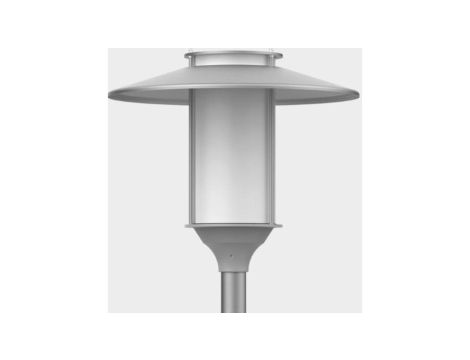 Oprawa ELBA LED 3500K malowana RAL9006 z daszkiem anodowanym inox 2131050/3/C45/10kV