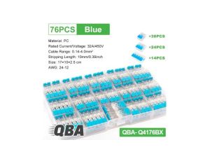 Zestaw szybkozłączek elektrycznych Q4176BX 76szt