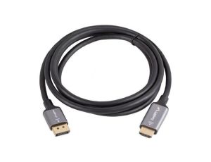 Kabel DisplayPort wtyk,HDMI wtyk PVC 1,8m czarny 32AWG CA-DPHD-20CU-0018-BK