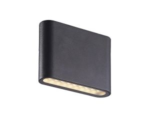 Kinkiet łazienkowy NIKE-K-B LED 7,2W WW 3000K 720lm ip54 lampa led czarny piaskowany LUX06581