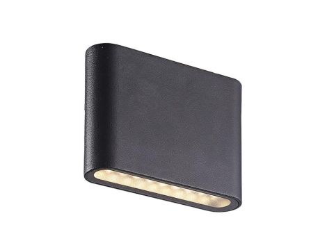 Kinkiet łazienkowy NIKE-K-B LED 7,2W WW 3000K 720lm ip54 lampa led czarny piaskowany LUX06581