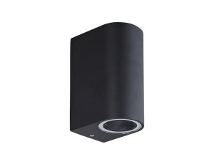 Oprawa elewacyjna WALLY-2-O-B 2xgu10 ip44 czarna