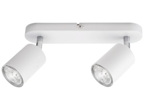 Lampa Kinkiet Oprawa SIENA 2xgu10 biała podwójna do LED LUX07002