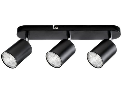 Lampa Kinkiet Oprawa SIENA 3xgu10 czarna potrójna do LED LUX07008