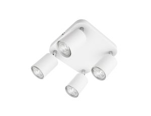 Lampa Kinkiet Oprawa SIENA 4xgu10 biała poczwórna do LED LUX07004